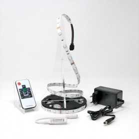Kit ruban LED RGB 30LED/m IP20 5m mini contrôleur RF 220V