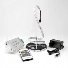 Kit ruban LED RGB 30LED/m IP20 2m50 contrôleur RF 220V
