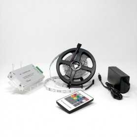 Kit ruban LED RGB 30LED/m IP20 5m contrôleur RF 220V