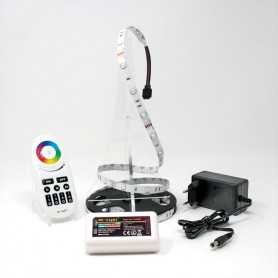 Kit ruban LED RGB 30LED/m IP20 2m50 contrôleur multizone 220V