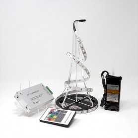 Kit ruban LED RGB 60LED/m IP20 2m50 contrôleur RF avec batterie 1800mAh