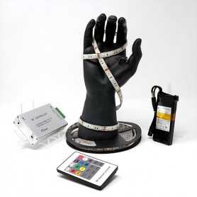 Kit ruban LED RGB 60LED/m IP65 2m50 contrôleur RF avec batterie 1800mAh