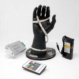 Kit ruban LED RGB 60LED/m IP65 2m50 contrôleur RF avec batterie 4200mAh