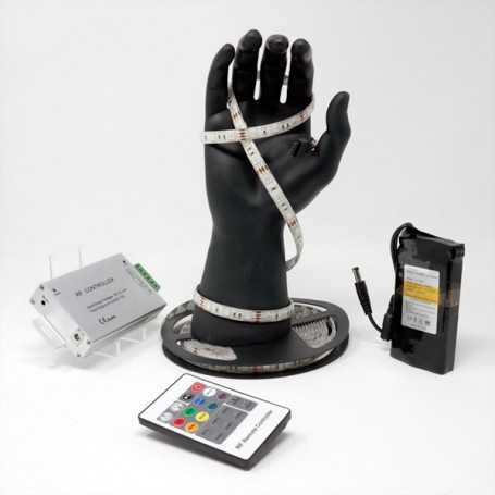 Kit ruban LED RGB 60LED/m IP65 2m50 contrôleur RF avec batterie 4200mAh