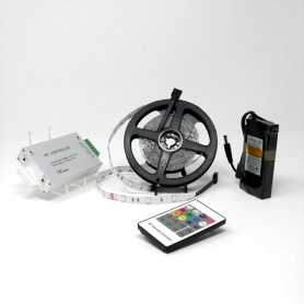 Kit ruban LED RGB 30LED/m IP20 5m contrôleur RF avec batterie 4200mAh