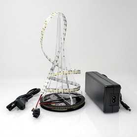 Kit ruban LED blanc chaud 204LED/m IP20 5m 220V