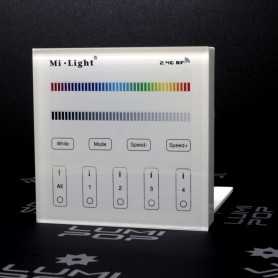 Panneau tactile LED RGB/RGBW 4 zones à piles Mi-Light