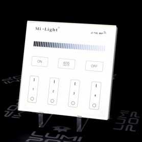 Panneau tactile LED Variateur 4 zones 220V Mi-Light