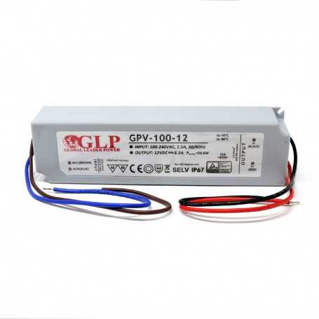 Alimentation led ETANCHE 220V/12V - 100W