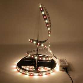 Ruban LED RGB+WW avec un blanc chaud 12V 60LED/m 2m50