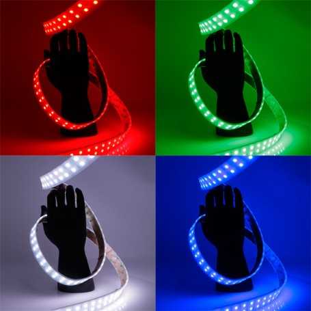 Kit ruban LED RGB 120LED/m IP65 5m capteur son 220V