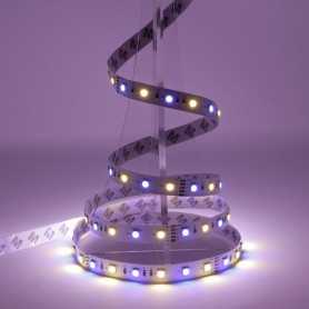 Bande LED RGB+WW avec un blanc chaud 12V 60LED/m IP20 5m