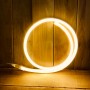 Néon LED flexible blanc chaud 220V direct étanche. Vendu au mètre