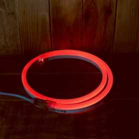 Néon LED flexible rouge 220V direct étanche. Vendu au mètre