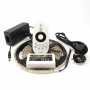 Kit ruban LED CCT 2en1 blanc variable 120LED/m étanche 5m contrôleur multizone 220V