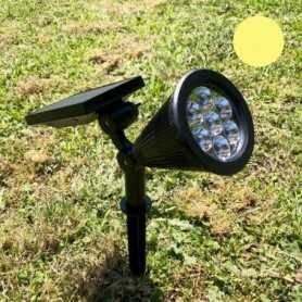 Spot solaire LED blanc chaud 60 lumens
