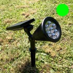 Spot solaire LED vert 60 lumens