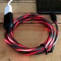 Cordon de recharge USB lumineux rouge pour téléphone iPhone