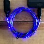 Cordon de recharge USB lumineux bleu pour téléphone Android