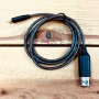 Cordon USB de charge lumineux rouge avec connectique Lightning