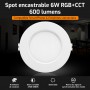Spot LED encastrable connecté RGB+CCT 6W Mi-Light (MiBOXER)