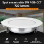 Spot LED encastrable connecté RGB+CCT 9W Mi-Light (MiBOXER)