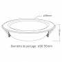 Spot LED encastrable diamètre 118mm