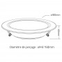 Spot LED encastrable diamètre 180mm