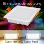 Spot LED encastrable CARRE connecté RGB+CCT 9W Mi-Light (MiBOXER)