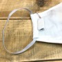 Masque de protection lumineux multicolore en tissus blanc