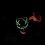 Masque d'horreur lumineux vert