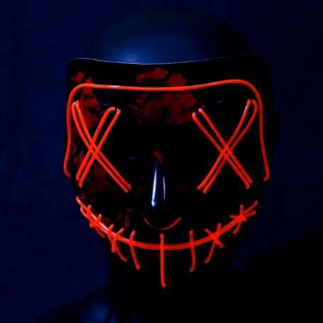 Masque lumineux La Purge rouge