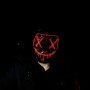 Masque d'horreur lumineux rouge