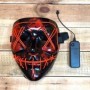 Masque LED lumineux rouge d'Halloween