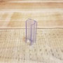 U de fixation transparent de 5cm pour néon LED rond 360 degrés