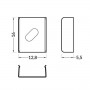 Clips de fixation pour profilé LED de TYPE Z-1 (x2)