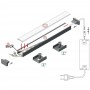 Profilé LED aluminium SLIM de 1m au détail