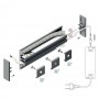 Profilé LED aluminium BACK de 1m au détail