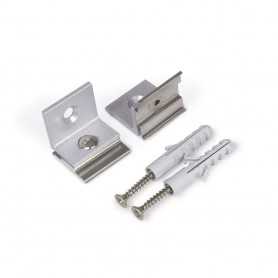 Supports 90 degrés pour profilé LED ARC de type U5-2 (x2)