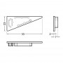 Bouchons de terminaison plats pour profilé LED WALL
