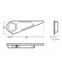 Bouchons de terminaison ronds pour profilé LED WALL