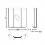 Clips de fixation pour profilé LED ARC de TYPE U5-1 (x2)