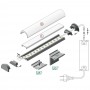 Supports 90 degrés pour profilé LED ARC de type U5-2 (x2)