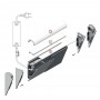 Profilé LED aluminium WALL corniche de 1m au détail