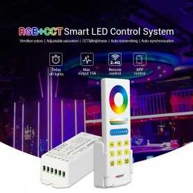 Kit contrôleur RGB+CCT avec télécommande RF tactile Mi-Light (MiBOXER)