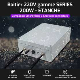 Boitier contrôleur étanche 220V spécial gamme SERIES de Mi-Light (MiBOXER)