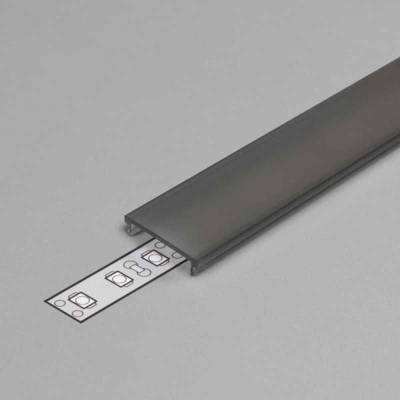 Diffuseur noir de 1m à clipser de TYPE F