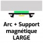 Support magnétique LARGE pour profilé LED aluminium