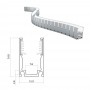 Profilé aluminium flexible pour néon LED BULBE ou DOME de 1m