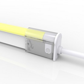 Connecteur DROIT 02 étanche pour néon LED BULBE